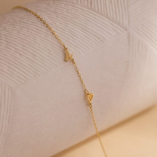 Initial Heart Necklace A Timeless Symbol of Love and Connection - Image 6