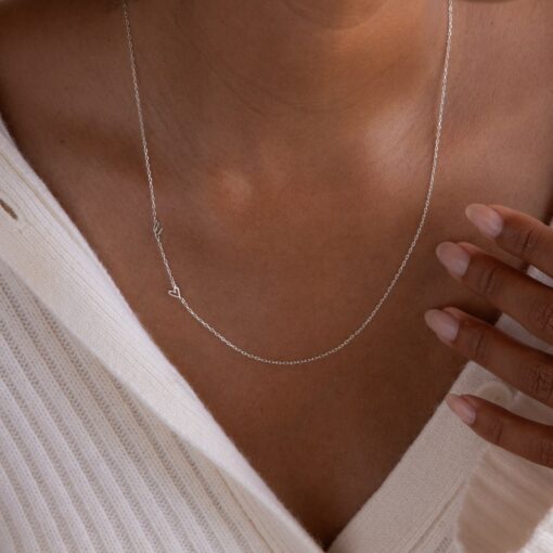 Initial Heart Necklace A Timeless Symbol of Love and Connection - Image 5