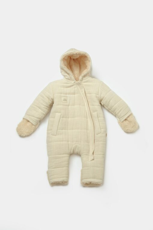 Cozy and Breathable Organic Muslin Astronaut Romper for Baby's Cosmic Adventures - Image 2