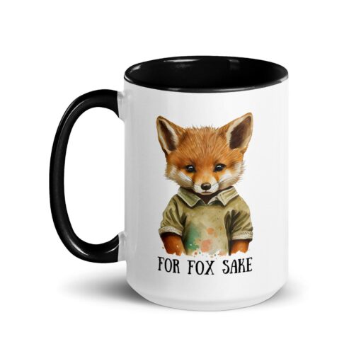 Sip with a Smile "For Fox Sake" Mug for Foxy Fun - Image 2