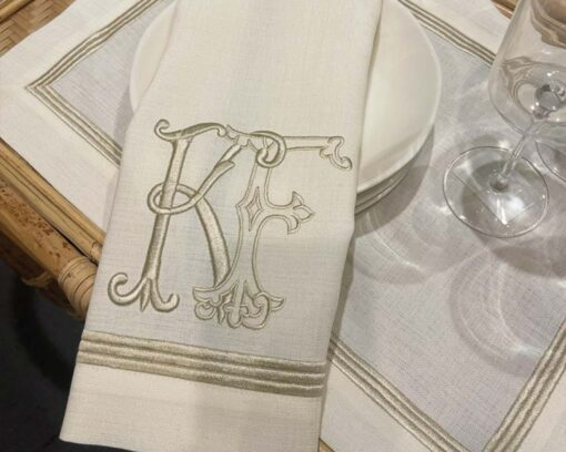 Personalized Embroidered Table Linens Elevate Your Dining Experience with Monogrammed Elegance - Image 6