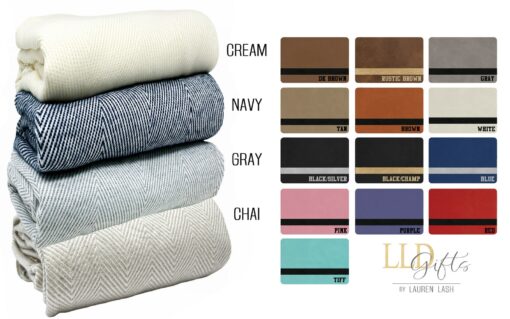 Personalized Monogrammed Farmhouse Blanket A Thoughtful Corporate Gift for Mom - Image 6