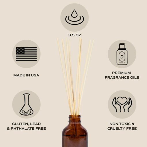 Tranquil Haven Sandalwood Rose Reed Diffuser for Serene Home Aromatherapy - Image 2