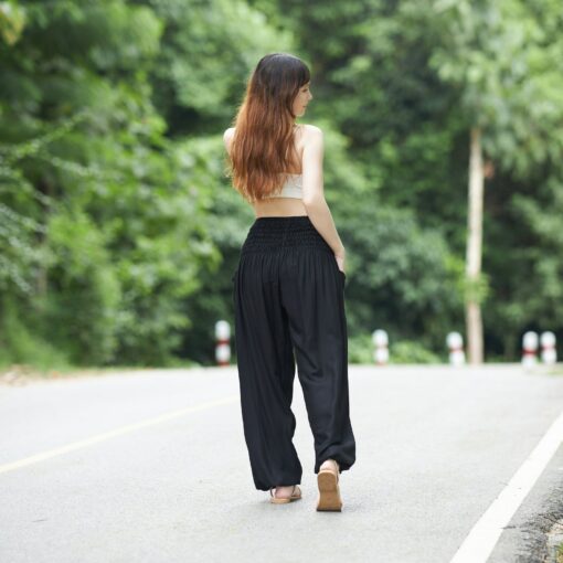 Flowy Boho Harem Pants Embrace Bohemian Chic for Yoga, Relaxation, and Style - Image 2