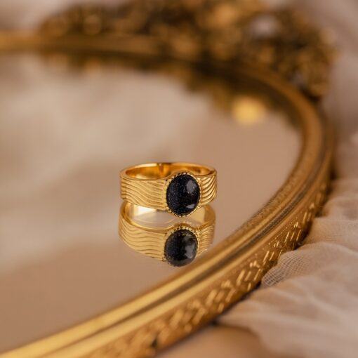 Vintage Black Signet Ring A Timeless Statement of Boldness - Image 6