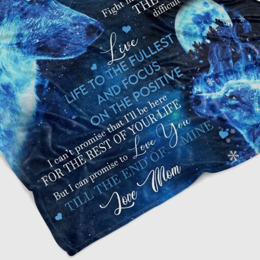 To My Son A Wolf's Embrace Blanket for Unbreakable Bonds - Image 3