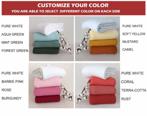 Ultra-Soft 8-Layer Muslin Throw Blanket Customizable Comfort for All Ages - Image 6