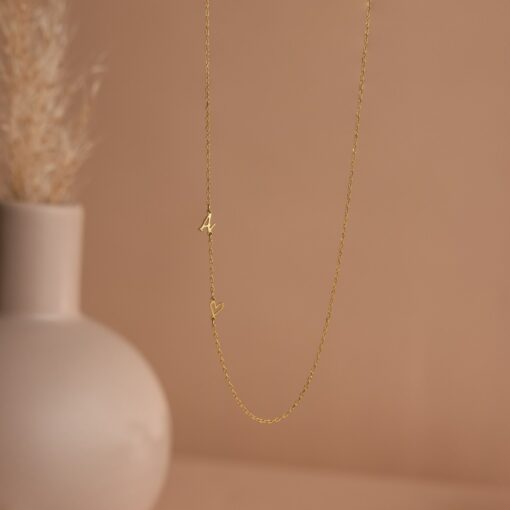 Initial Heart Necklace A Timeless Symbol of Love and Connection - Image 2