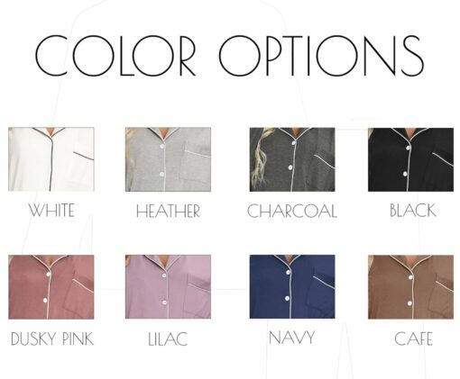 Luxurious Bamboo Bridesmaid Pajamas Comfort, Style, and Personalized Perfection - Image 6