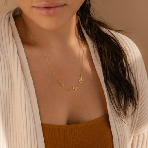 Dainty Name Necklace Personalized Family Keepsake for Cherished Memories - Image 3