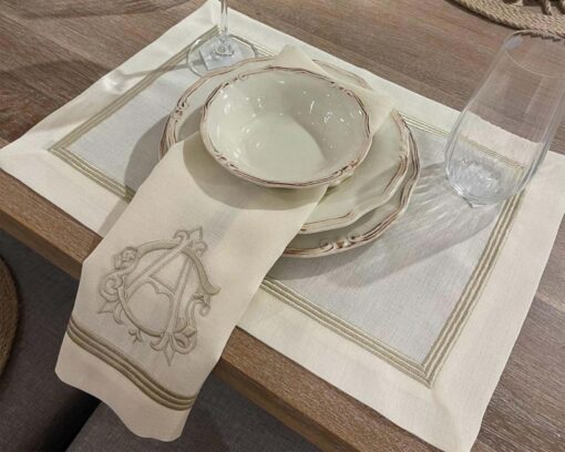 Personalized Embroidered Table Linens Elevate Your Dining Experience with Monogrammed Elegance - Image 2