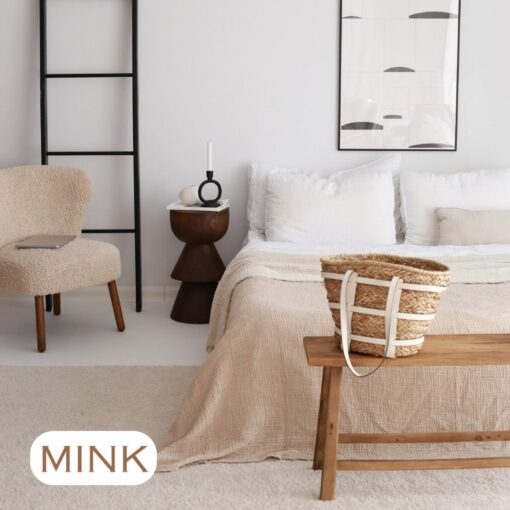 Oversized King Muslin Bedspread Luxurious Gauze Cotton Throw Blanket for Summer Comfort - Image 3