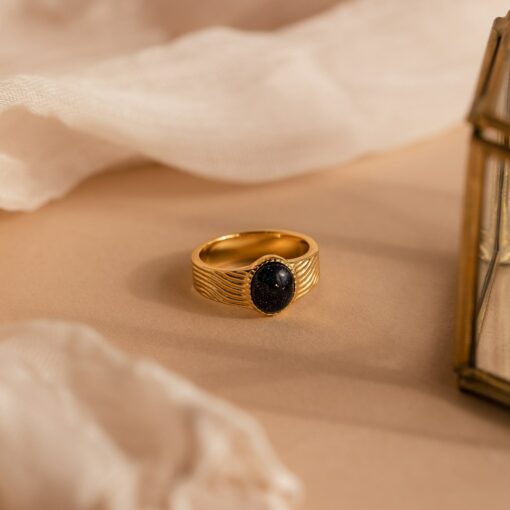 Vintage Black Signet Ring A Timeless Statement of Boldness - Image 4