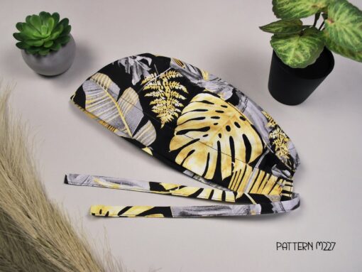 Stylish Scrub Caps for Men Elevate Your Surgical Style with Leaf-Inspired Designs - Image 6