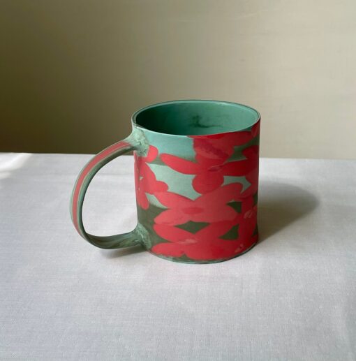 Unleash the Wild Ignite Your Mornings with the Jungle Flame Flower Big Mug - Image 5