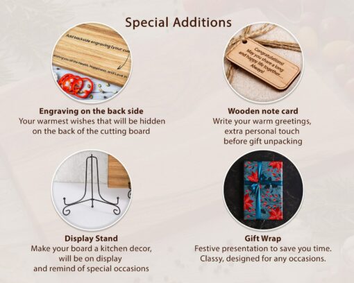 Personalized Walnut Cutting Board A Timeless Wedding or 5th Anniversary Gift - Image 5