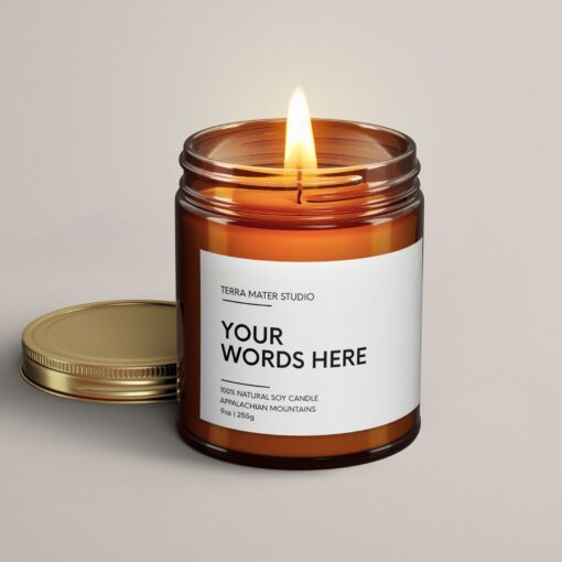 Personalized Candle Craft Your Own Message, Illuminate Your Moments - Image 3