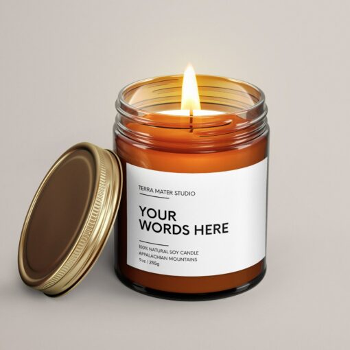 Personalized Candle Craft Your Own Message, Illuminate Your Moments - Image 4