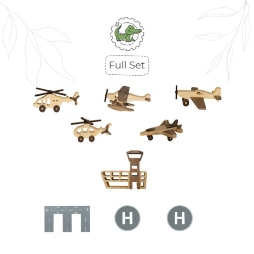 Personalized Wooden Helicopter Toy A Unique Gift for Little Adventurers - Image 6