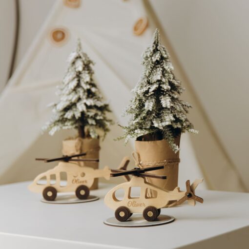 Personalized Wooden Toy Plane Soar Through Imaginative Skies - Image 5