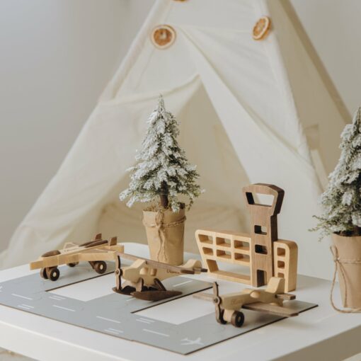 Personalized Wooden Toy Plane Soar Through Imaginative Skies - Image 3