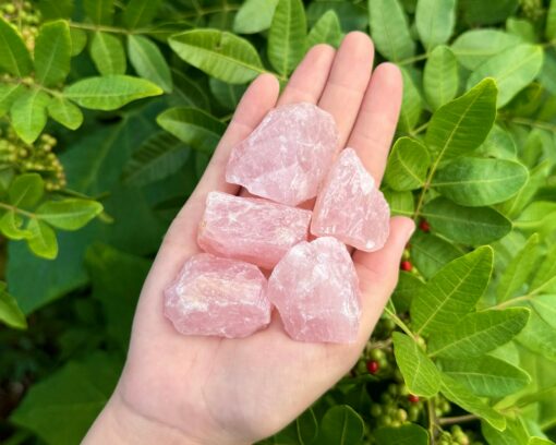 Premium Rose Quartz Rough Stones Choose Your Quantity (Grade 'A' Natural Crystals) - Image 3