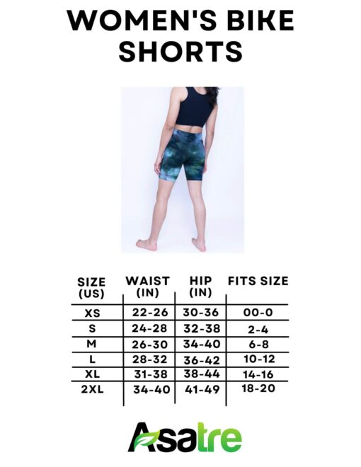 Asatre Hemp Tie Dye Bike Shorts Sustainable, Stylish, and Comfortable - Image 6