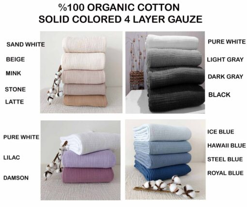 Lilac Dream Pure Cotton Gauze Throw for Cozy Comfort - Image 5