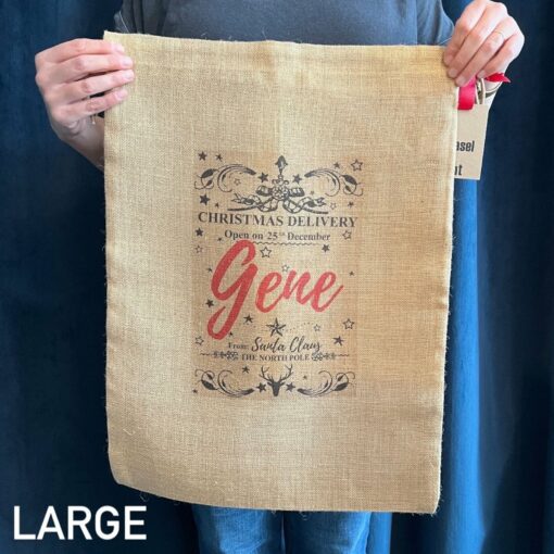 Personalized Burlap Christmas Sack Create a Festive Holiday Tradition - Image 6