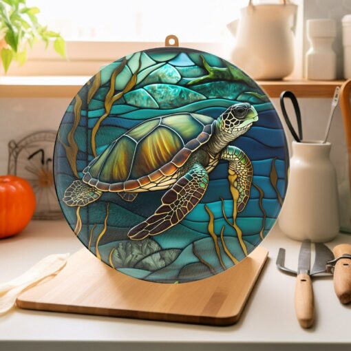 Captivating Turtle Cutting Board A Culinary Canvas for Charcuterie and More - Image 4