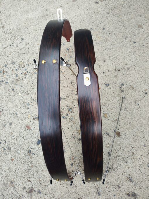 Wenge Wood Bike Fenders Elevate Your Commuter Bike with Handcrafted Elegance - Image 5