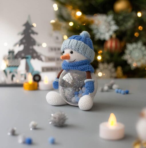 Amigurumi Christmas Snowman Crochet a Festive Holiday Decoration - Image 2