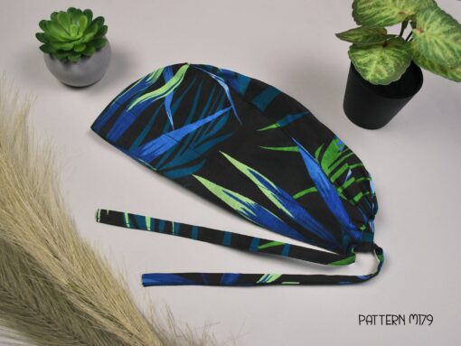 Stylish Scrub Caps for Men Elevate Your Surgical Style with Leaf-Inspired Designs - Image 4