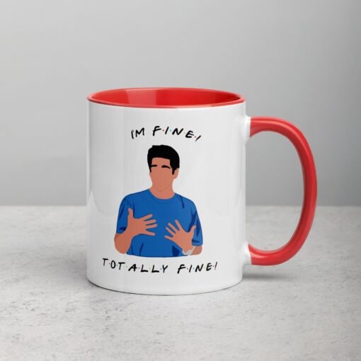 I'm Fine" Friends Mug The Ultimate Gift for Ross Geller Enthusiasts - Image 5