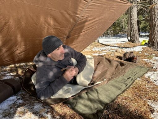 Bushcraft Spain Oilskin Cowboy Bedroll Waxed Canvas Bivvy Bag for Traditionalists - Image 2