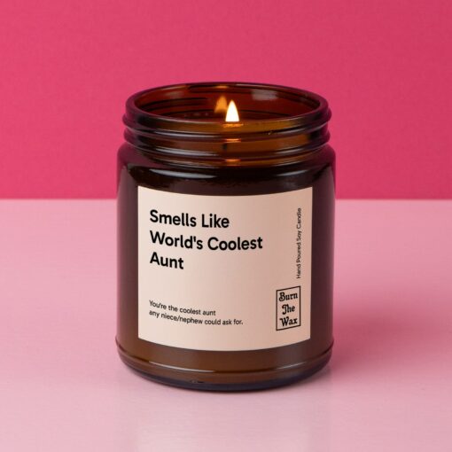 Indulge in the Aroma of the World's Coolest Aunt A Soy Candle Gift for Special Occasions - Image 4