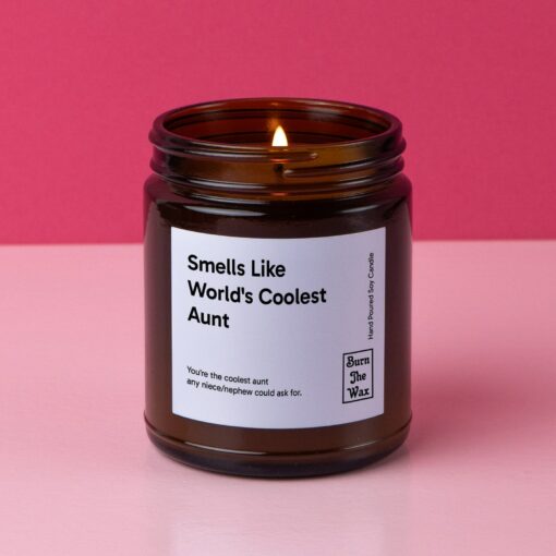Indulge in the Aroma of the World's Coolest Aunt A Soy Candle Gift for Special Occasions - Image 3