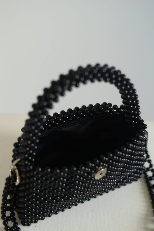 Exquisite Beaded Pearl Handbag A Timeless Classic for Brides and Special Occasions - Image 6