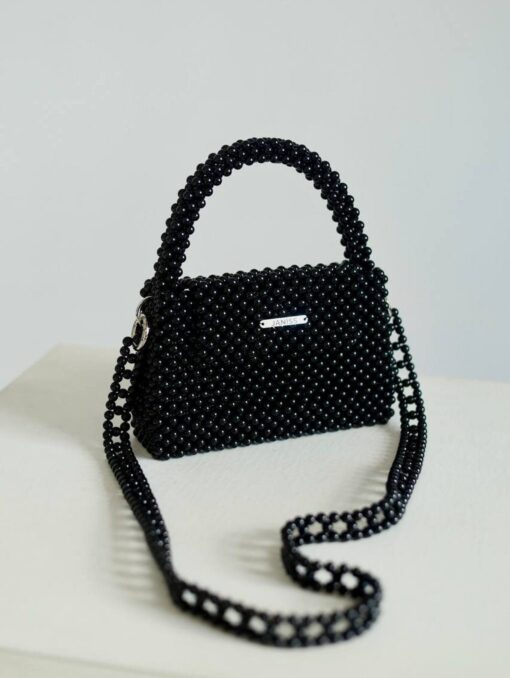 Exquisite Beaded Pearl Handbag A Timeless Classic for Brides and Special Occasions - Image 4