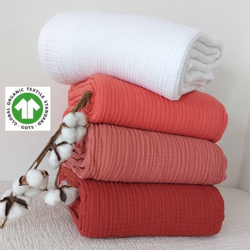 Organic Beige Gauze Throw Breathable, All-Season Comfort for Every Bed Size - Image 6