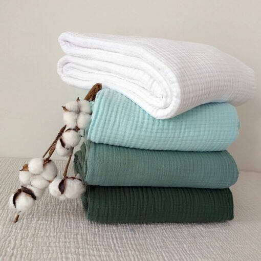 Organic Beige Gauze Throw Breathable, All-Season Comfort for Every Bed Size - Image 4