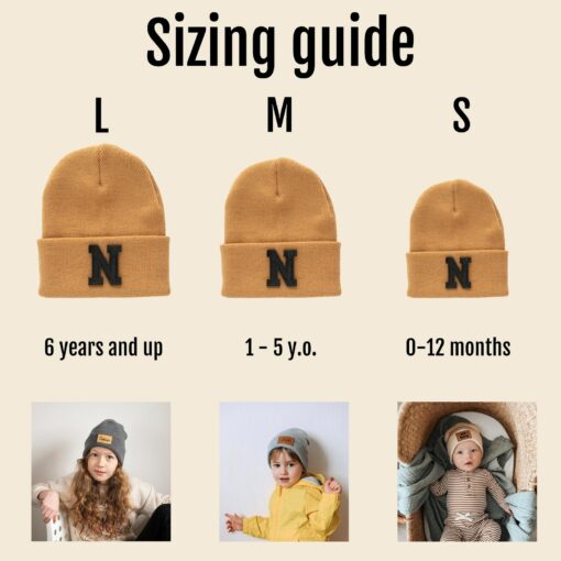 Personalized Family Beanie Hat Pins Big Sis, Little Sis, Big Bro - Image 4