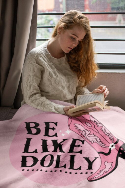 Cozy Up with Dolly The Ultimate Minky Blanket for True Fans - Image 4