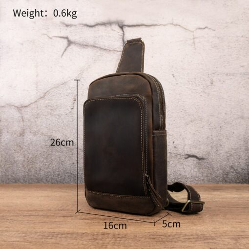 Timeless Leather Crossbody Elevate Your Style with Minimalist Chic - Image 5