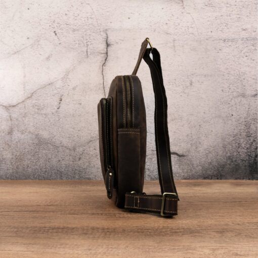 Timeless Leather Crossbody Elevate Your Style with Minimalist Chic - Image 4