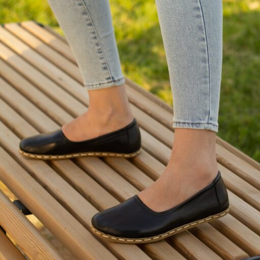 Grounding Shoes for Women Experience the Earth's Energy with Black Copper Barefoot Shoes - Image 3