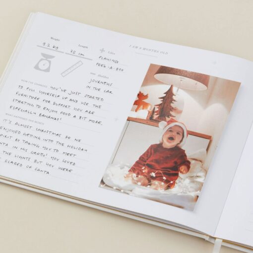 Timeless Keepsake My Baby Journal ? Blush with Gold Foil, A Cherished Memory for New Parents - Image 5