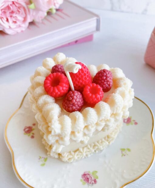 Sweeten Your Senses Berries Cake Candle, a Delightful Treat for the Soul - Image 2