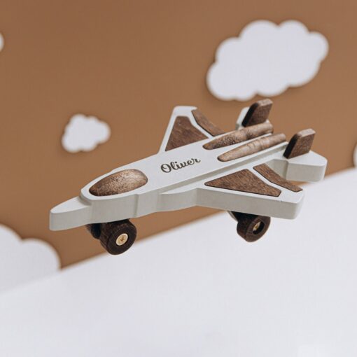 Personalized Wooden Toy Helicopter A Sensory Adventure for Little Explorers - Image 4