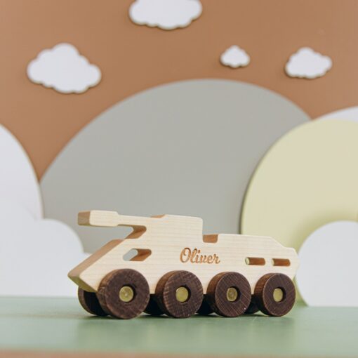 Personalized Wooden Toy Helicopter A Sensory Adventure for Little Explorers - Image 3